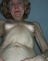 very skinny old granny